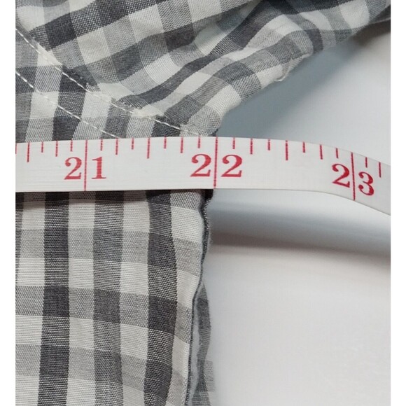 Levi Strauss Mens Large Gray Plaid Pearl Snap Button Shirt Western Cowboy Comfy - Picture 10 of 14